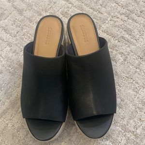 Soludos Brand new Black leather mule clog Womens shoe